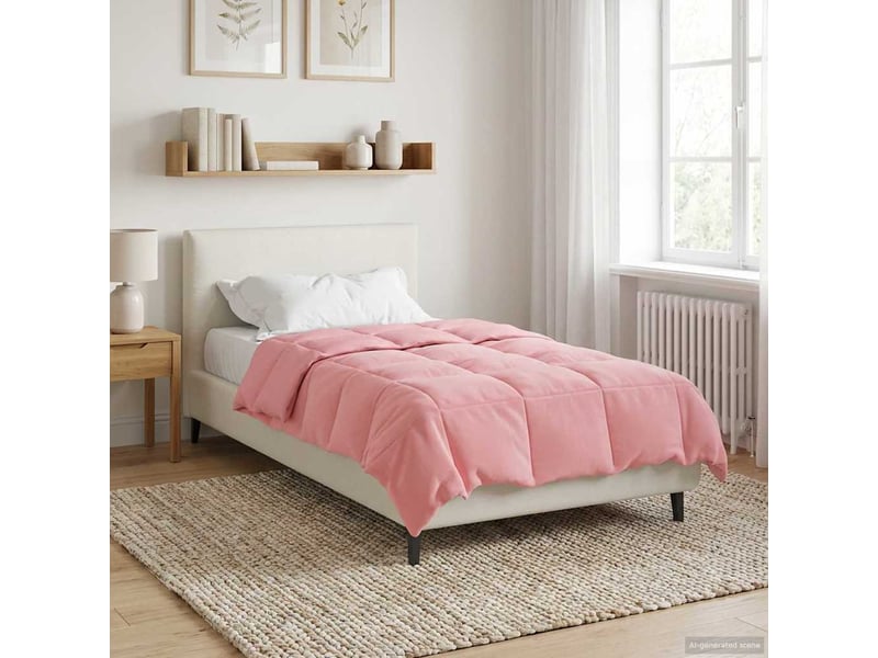  Duvet - couette complet toute l'année 155 x 220 cm 4 saisons rose  - Conforama B
