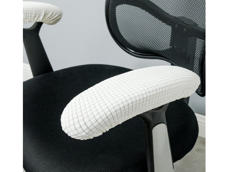  Housse de chaise - gants de bureau blancs en polyester lot de 1 pour accoudoirs de chaise - amovibles, élastiques, lavables et imperméables - noir XLH-ZLS-009327ZLS - Conforama A