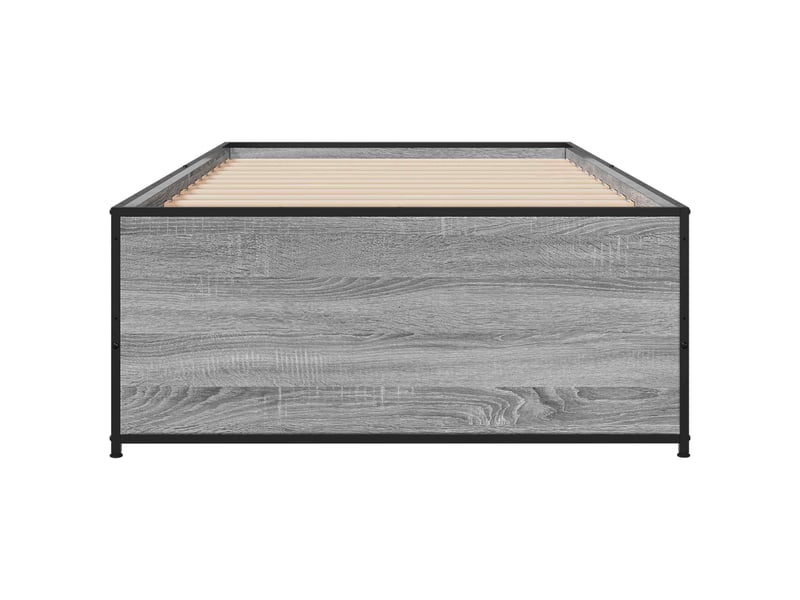  Lit simple- lit adulte -  cadre de lit sonoma gris 80 x 200 cm bois d'ingénierie  - Conforama C