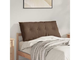 Coussin de dos, coussin de dossier marron 100 x 19 x 50 cm tissu cf54793