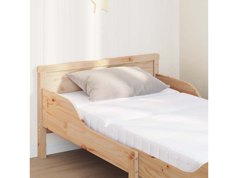  Lit simple- lit adulte -  cadre de lit avec matelas extensible marron 80 x 200 cm  - Conforama C