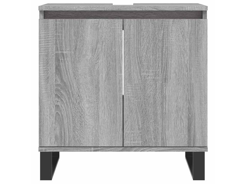  Amoire de salle de bain sonoma gris 58x33x60cm bois d'ingénierie shl3025  - Conforama D