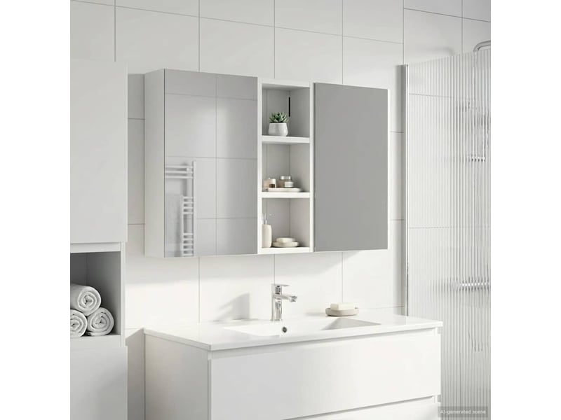 Ensemble de meubles de salle de bain 3 pc 80 x 10,5 x 50 cm cf63671 - Conforama B