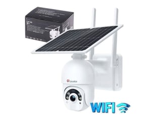 Caméra de sécurité extérieure wifi 2k 3mp avec vision nocturne couleur et détection pir