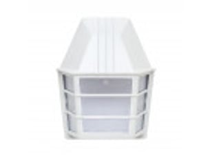 Applique extérieure classique fabrilamp acrux blanc, 1 x e27, ip23, 24 x 20 x 11,5 cm