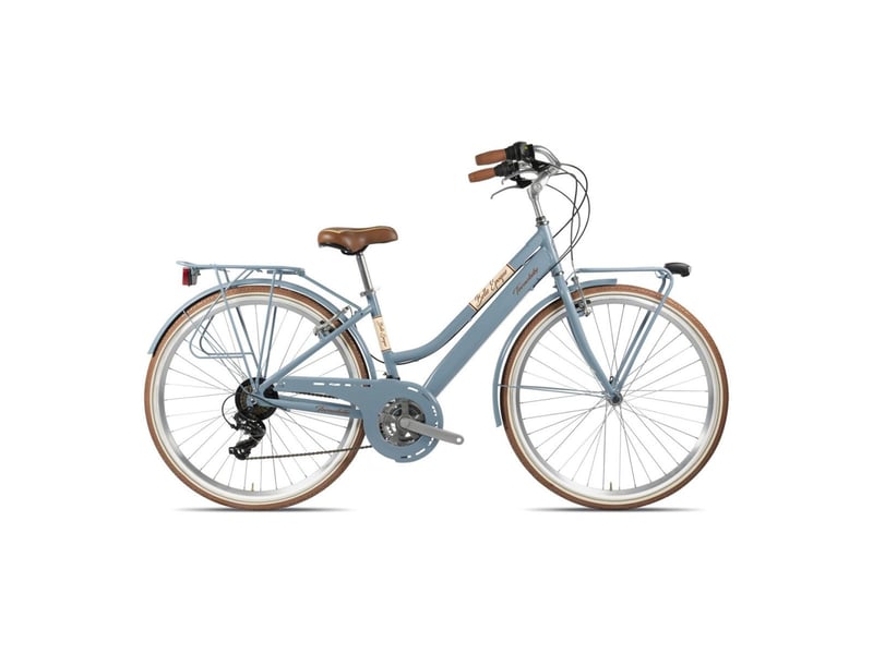  Vélo tecnobike 28 belle epoque femme 21v celeste brillant h43 dynamo dans le moyeu 3567850002099 - Conforama A