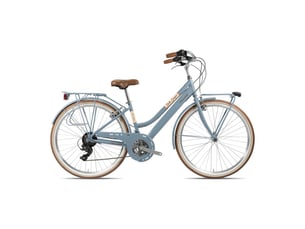 Vélo tecnobike 28 belle epoque femme 21v celeste brillant h43 dynamo dans le moyeu