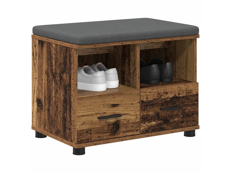 Banc d'entrée, banc interieur bois ancien 60x38x46 cm  - Conforama C