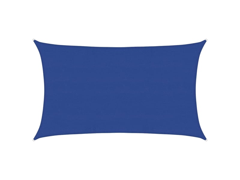  Voile d'ombrage - voile d'ombre - voile parasol 160 gm² rectangulaire bleu 5x8 m pehd  - Conforama A
