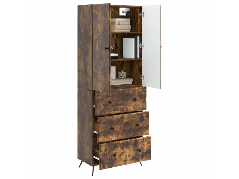 Ensemble de meubles 2 pcs, rangement de salon 66 x 34,5 x 90 cm bois d'ingénierie shl1876 - Conforama C