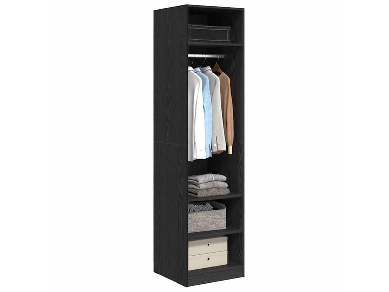  Armoire chambre, armoire de rangement chêne noir 50x50x200 cm bois d'ingénierie shl98044  - Conforama C