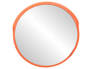 Miroir  à fixer coloris orange <strong></strong>  <strong></strong> - 30 cm x 30 cm