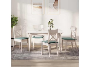 Lot de 4 coussins de siège, coussins décoratifs velours vert mer 40 x 40 x 3 cm cf60045