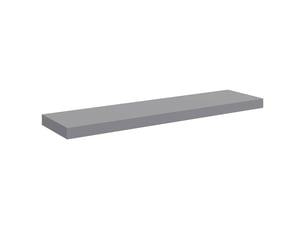 Étagère flottante, étagère murale gris 90x23,5x3,8 cm mdf cf42305