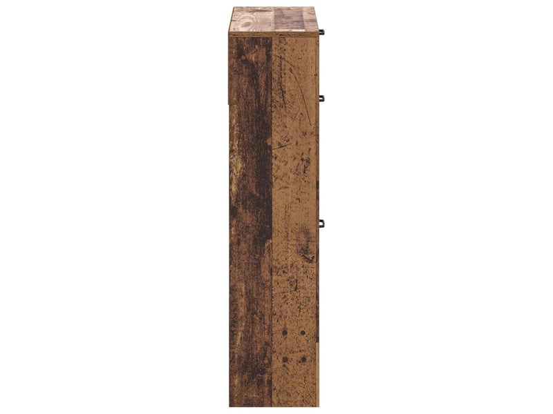  Meuble à chaussures, cabinet à chaussures utrecht 78x24x100 cm bois d'ingénierie shl7013  - Conforama E