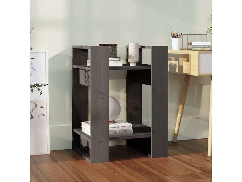  Bibliothèque, étagère de rangement gris 41x35x57 cm pin solide  - Conforama B
