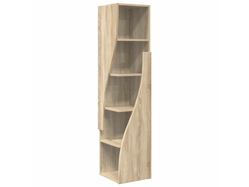  Meuble d'angle, meuble de rangement salon 32x32x140cm bois d'ingénierie chêne sonoma  - Conforama A
