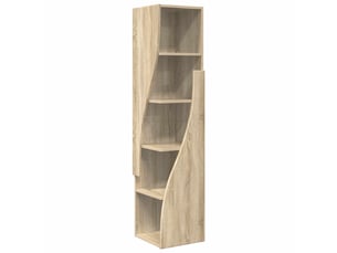 Meuble d'angle, meuble de rangement salon 32x32x140cm bois d'ingénierie chêne sonoma