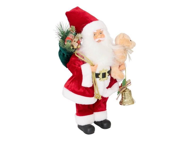  Pere noel gava rouge 40cm JOURDAIN - Conforama A