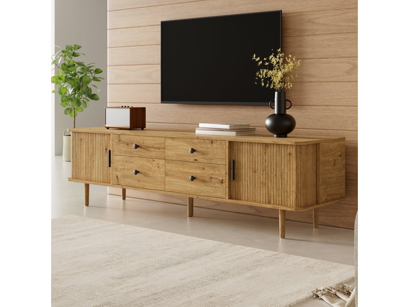  Lit capitonné enfant 140x200 cm en velours beige élégant, tête de lit haute et grilles de protection latérales, matelas intégré, lit simple moderne  - Conforama E