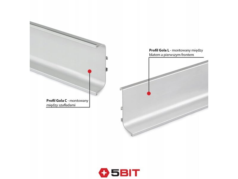  Poignée gola c pour meubles, blanche, 2x1,95m  - Conforama B