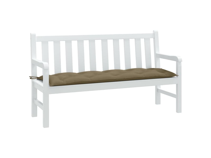  Coussin de banc de jardin, coussin d'assise taupe mélangé 150x50x7 cm tissu cf52839  - Conforama B