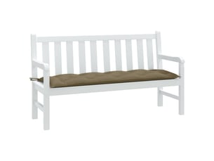 Coussin de banc de jardin, coussin d'assise taupe mélangé 150x50x7 cm tissu cf52839