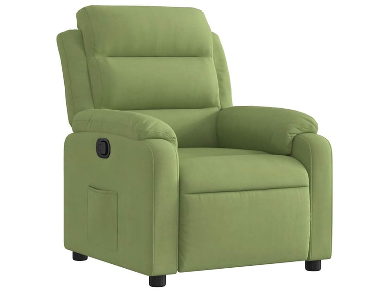  Vidaxl fauteuil inclinable vert clair velours  - Conforama A