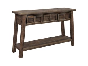 Console d'entrée en bois marron 125x35x76 cm h