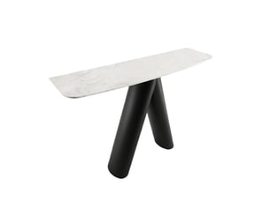 Console 0 tiroir(s)  coloris blanc MEUBLETMOI  - longueur 140 cm - 140 cm