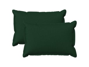 Lot de 2 coussins, coussins décoratifs houten vert foncé lin synthétique cf56539