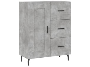 Buffet - bahut - meuble de rangement gris béton 69,5x34x90 cm bois d'ingénierie