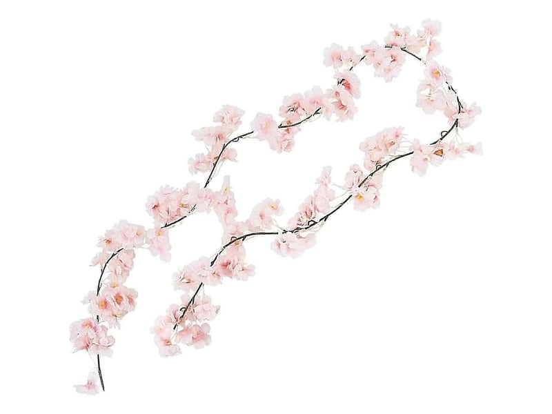  Couronne de fleurs artificielles de 1,8 mètre, guirlande décorative pour cheminée et fêtes.-pink  - Conforama B