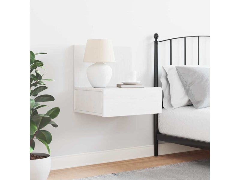 Table de chevet - cabinet de chevet - table de nuit blanc 42 x 32,5 x 40 cm bois massif en pin - Conforama C