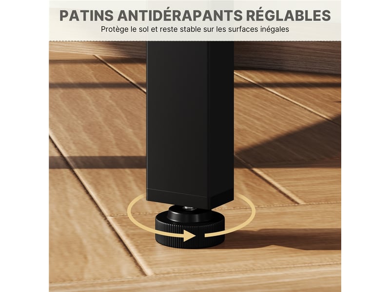 2 équerres De Renfort KeyMet 200x35 Mm – Noir Poudré, Angle Métal Solide