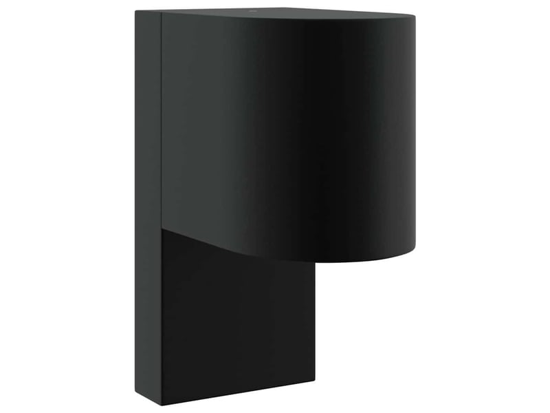 Applique murale extérieure noir 12x7x15 cm acier inoxydable shl42559 - Conforama A