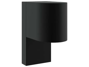 Applique murale extérieure noir 12x7x15 cm acier inoxydable shl42559