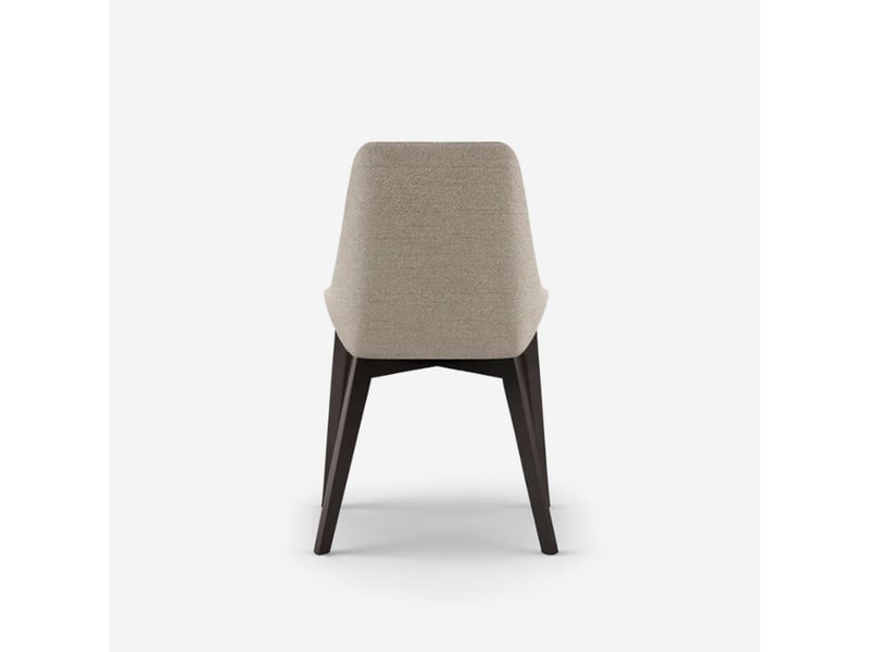  Lot de 4 chaises de salle à manger rembourrées en tissu erythea - beige  - Conforama D