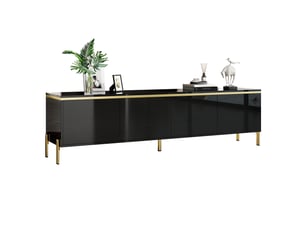 Meuble tv coloris noir 170 cm