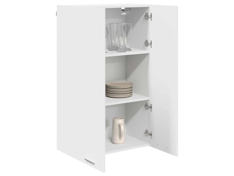  Meuble de rangement cuisine, armoire suspendue blanc 60x31x100cm bois d'ingénierie shl7601  - Conforama C