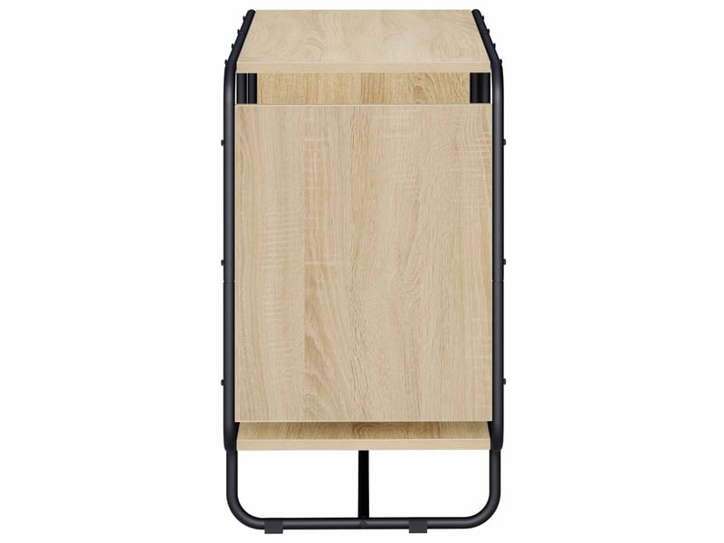  Buffet salon, buffet de rangement chêne sonoma 80x37,5x64,5 cm bois d'ingénierie  - Conforama D