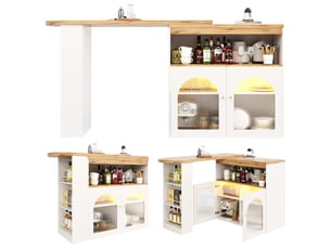Table coloris blanc <strong></strong> <strong></strong> - 138 cm