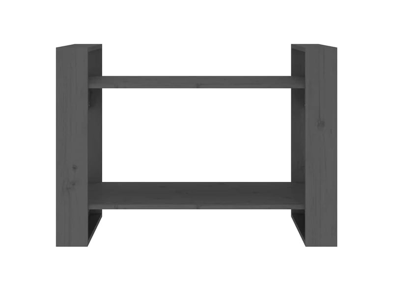  Bibliothèque, séparateur de pièce gris 80x35x56,5 cm pin solide  - Conforama E