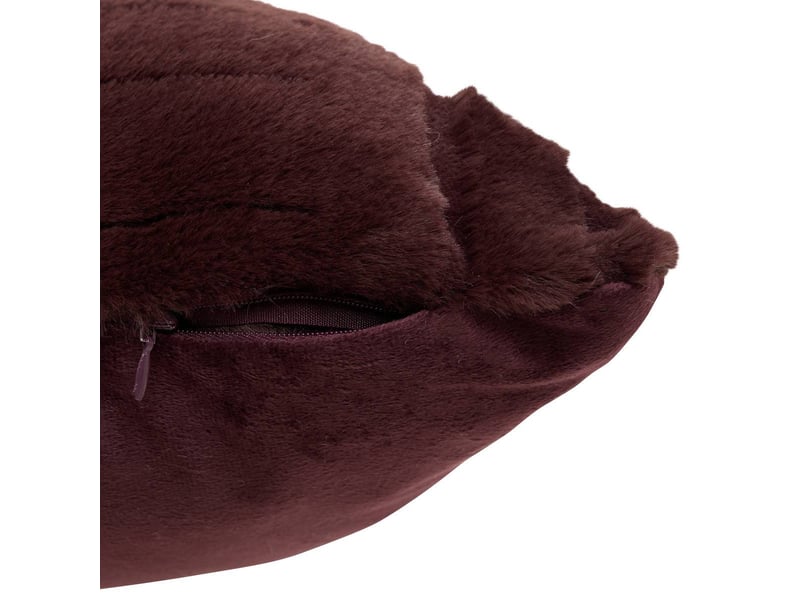  Coussin arka rectangulaire 50x80cm effet fausse fourrure marron ARKA - Conforama C