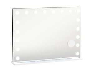 Miroir rectangulaire habilleuse coloris blanc MIVRAY    - 80 cm x 14 cm