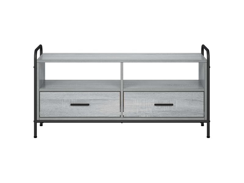  Meuble tv moderne, banc tv 67,5x33x50 cm sonoma gris bois d'ingénierie shl24001  - Conforama D