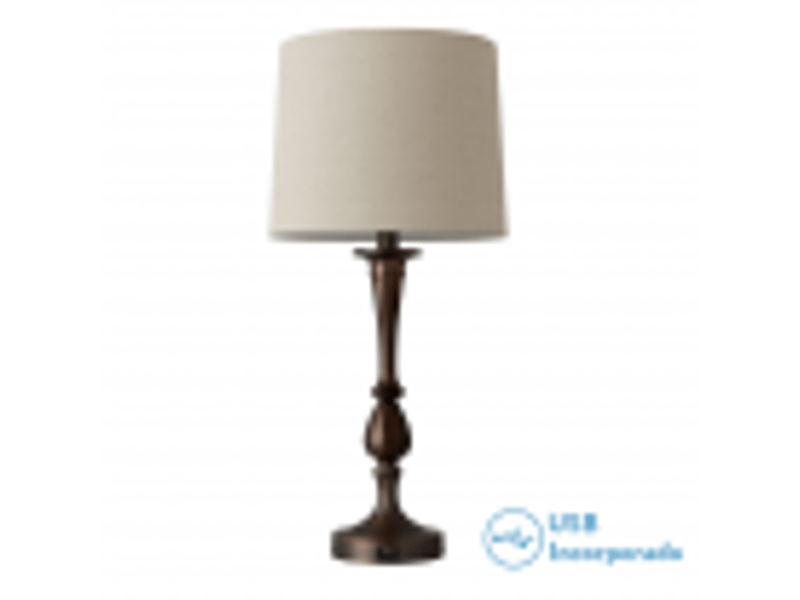  Lampe à poser fabrilamp khalifa e27 coloris marron 60,5 x 28 x 28 cm 130871002 - Conforama B