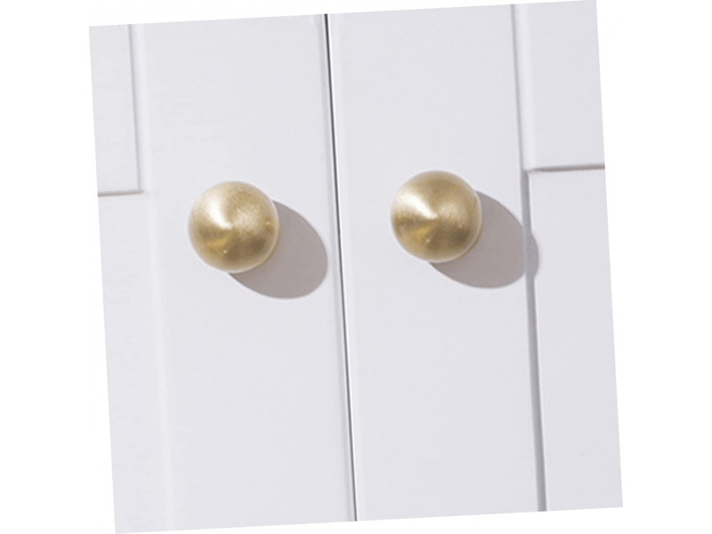  Boutons décoratifs pour tiroir de cuisine avec poignée en boule, en laiton doré, pour plateau de coiffeuse.  - Conforama D