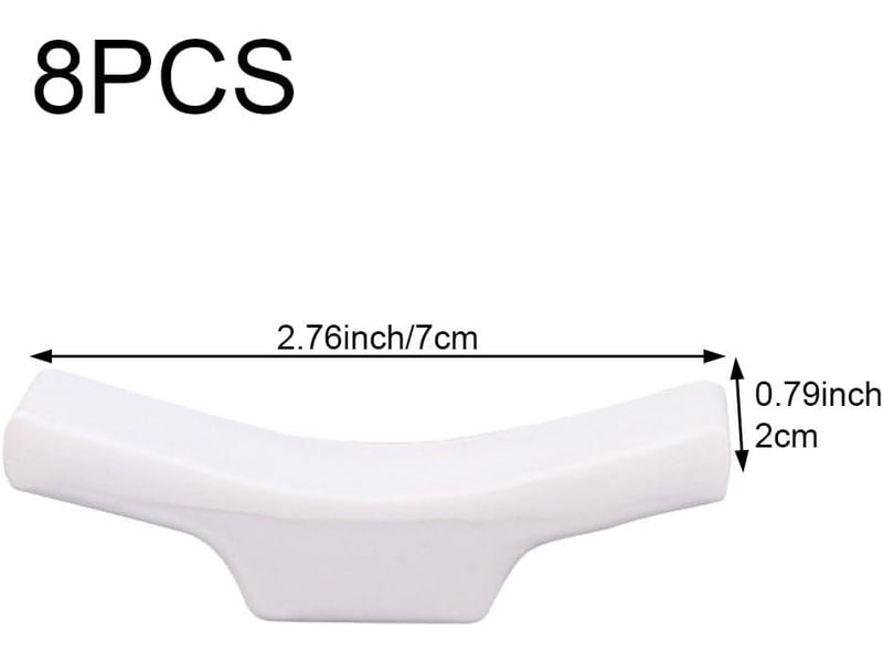 Lot de 8 repose-baguettes - repose-cuillère - fourchette, couteau - support pour baguettes - support pour vaisselle - décoration de table à manger - white - Conforama C