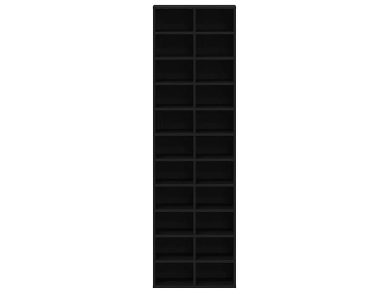  Meuble à chaussure | armoire à chaussures chêne noir 54x34x183 cm bois d'ingénierie  - Conforama E